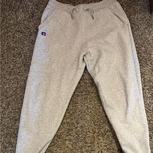 Grey russel’s atlethic sweatpants